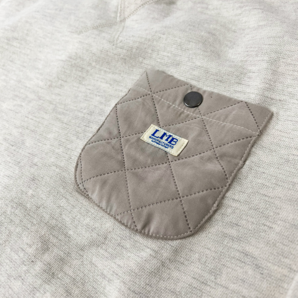 【冬物クリアランス】キルティングポケットスウェット